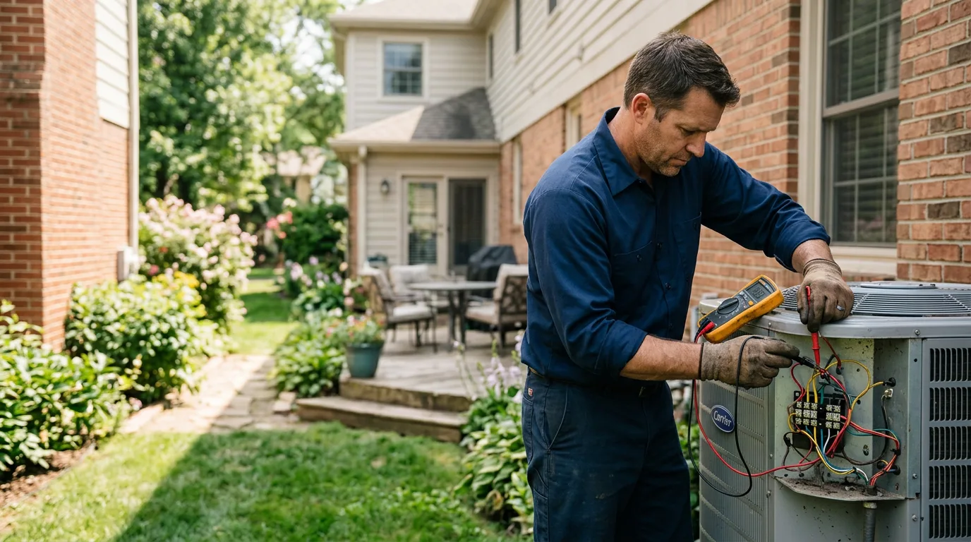 HVAC technician working near Burke, VA